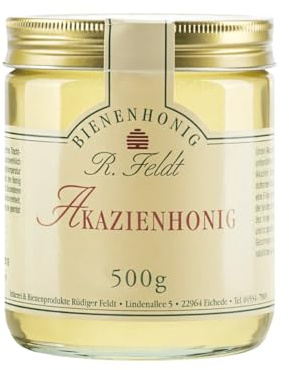 Akazien Honig, lieblich, klar, flüssig, super zum süßen, zum Anrichten von Soßen & Salatsoßen, kaltgeschleudert, ungefiltert, 500g