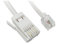 PCSL Brand - BT Plug to RJ11 ~ SKY Satelite Box Telephone/Modem Cable - 20m White, for use with SKY/SKY + / SKY PLUS/SKY HD