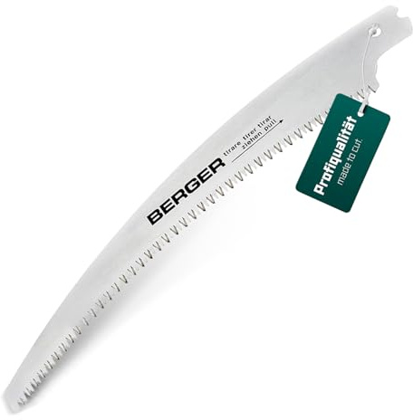 BERGER Sägeblatt 96750 | Ersatzsägeblatt 30 cm | Für Gärtnersäge Nr. 64750 | Grobe Zahnung mit impulsgehärteten Spitzen | Gartenwerkzeug | Original BERGER Ersatzteil
