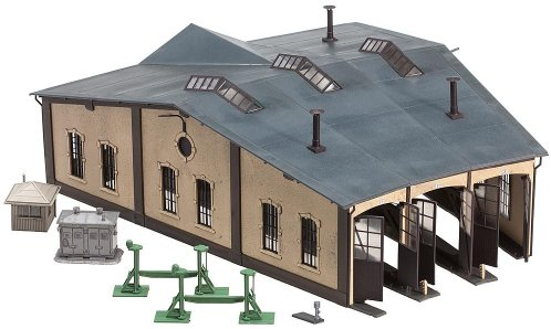 Faller 120277 - Deposito per Locomotive con organi di Trasmissione in Miniatura per modellismo