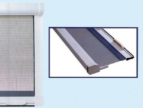 ZANZARIERA A RULLO STOP INSET COLORE BIANCA TIPO ORIZZONTALE A 1 RULLO CM. 150 X 245.