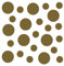 kleb-Drauf | 24 Punkte | Gold - glänzend | Autoaufkleber Autosticker Decal Aufkleber Sticker | Auto Car Motorrad Fahrrad Roller Bike | Deko Tuning Stickerbomb Styling Wrapping