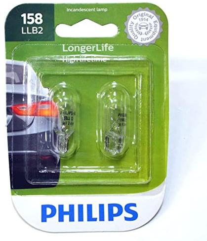 Philips 158 LongerLife Miniature Bulb, 2 Pack
