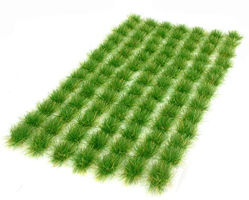 6mm Dark Green Grass Tufts x91 Self Adhesive Static Model - Warpainter Scenics