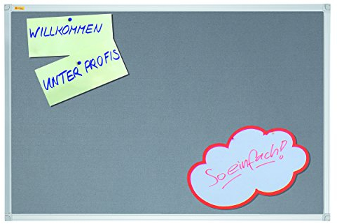 Franken PT330712 Textiltafel 180 x 90 cm, grau
