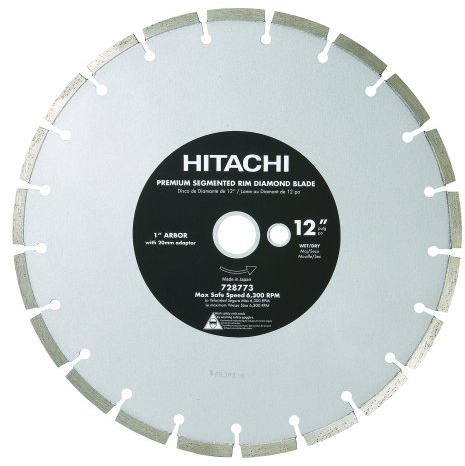 Hitachi 728773 12 Zoll Dry Cut segmentiert Rand Diamant Sägeblatt für Beton und Mauerwerk