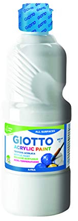 Giotto 533701 Peinture Acrylique Flacon 500 ML, Blanc