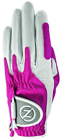 Zero Friction Guantes de Golf para Mujer, sintéticos, Ajuste de compresión, Talla única, Mujer, Color Rosa, tamaño Talla única
