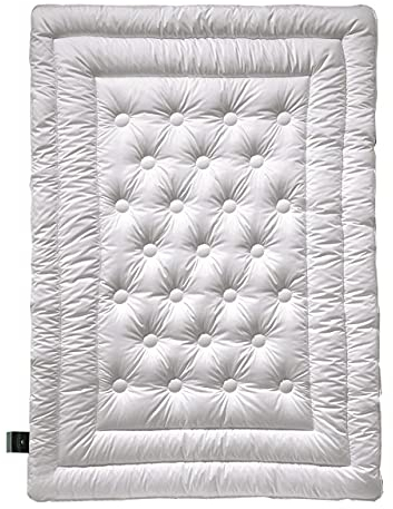 Billerbeck Bettdecke Brilliant – leichte Sommerdecke – 200 x 200 cm – kühlende dünne Decke – mit 100% Kamelhaar