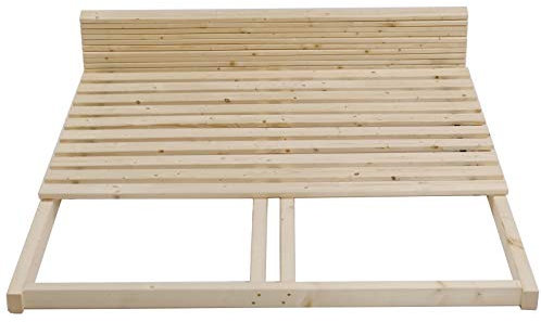 TUGA - Holztech Rollrost und Auflagerrahmen Lattenrost 180 x 210 cm 300kg Palettenbett Gästebett
