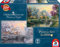 Schmidt Spiele 59468 Thomas Kinkade, Winter in Lamplight Manour, 2 x 1000 Teile Puzzle