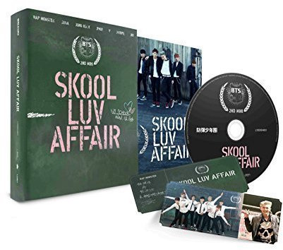 BTS - Skool Luv Affair (2nd Mini Album) CD+Photo Booklet+Photocard Extra Gift Photocard