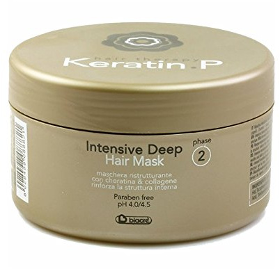 Keratin.P Intensive Deep Hair Mask 500ml Phase 2 Biacrè ® restrukturierende Maske, Conditioner mit Keratin und Kollagen, der die interne Struktur stärkt.
