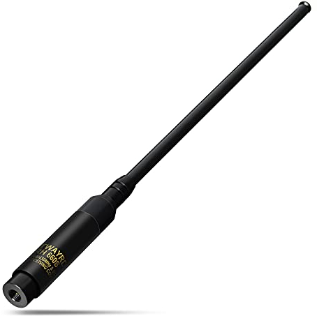 TWAYRDIO Dual Band VHF UHF Ham Radio Telescopic Antenna SMA Male 42’’ Retractable Replacement Long Antenna for Walkie Talkie YAESU/Vertex VX-3R VX-132 WOUNXUN KG-UV8D TYT