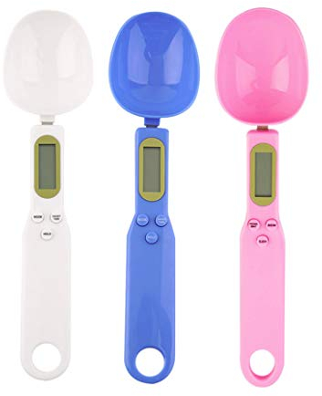 Mengshen Balance de cuillère portable Balance de haute précision pour la maison et la cuisine, 1.1lb / 500g (0.1g) électronique de mesure précis numérique Outils de pesage Accessoires de cuisine Bleu
