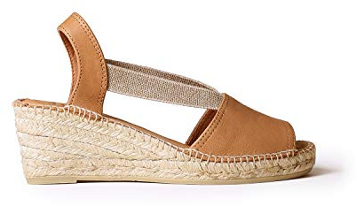 Toni Pons Damen Espadrille aus Leder - TEIDE-P - Cuero, 36 EU
