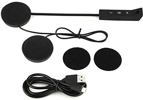 EBTOOLS Casque de Moto étanche avec système de Communication Bluetooth 5.0 pour Radio FM, Lecteur MP3 Casque de Moto Casque Casque avec Bluetooth
