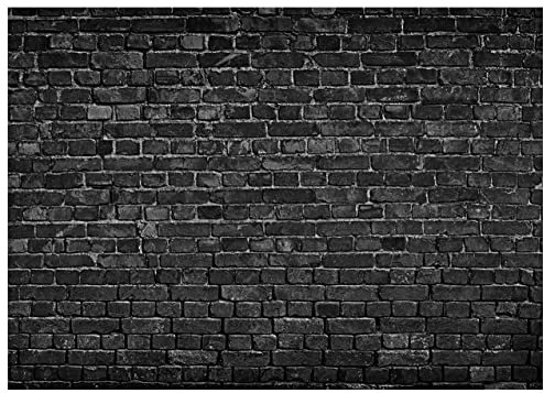 AIIKES 7x5FT Black Brick Wall Photography Backdrop Vintage Theme Stone Brick Design Photography Background Baby Birthday Party Decoration Photo Booth Studio Props 11-501