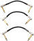 BOSS BPC-4-3 – THREE PACK 4in/10cm length – Space-saving pedal patch cable with slimline pancake plugs for pedalboards