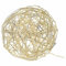 famlights Gartenleuchte LED Kugelleuchte Drahtkugel in Gold Moderne dekorative IP44 Aluminium Garten Terrasse | 50-flammig