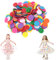 Agatige 500 Stück Bastelfilzkreise, 2,5 cm, gemischte Farben, Filzpunktflecken, farbige Filzpads, runde Applikationen, Filzflecken für DIY, Nähen, Handarbeit, Blumenparty, Hochzeit, Tischdekoration