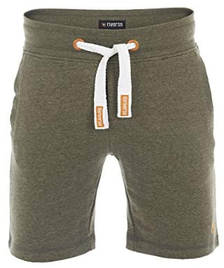 riverso Herren Sweat Short RIVMoritz Kurze Sweatshorts Bermuda Sommer Sport Shorts Baumwolle Grün L, Größe:L, Farbe:Ivy Olive Melange (12300)