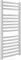 Greenedhouse Milano WHITE Curved Heated Towel Rail W500mm x H800mm Curved Central Heating Wall Mounted Towel Radiator
