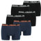 HEAD Herren Basic Boxer Pant Shorts Unterwäsche Unterhose 6 er Pack, Farbe:Black/Blue Orange, Bekleidungsgröße:XXL