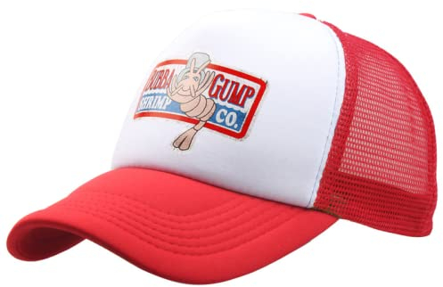 ZXRSJBL Baseballkappen Gump Shrimp CO. Hysteresenhut Forrest Gump Kostüm Cosplay bestickte Hysteresenkappe Unisex Sommerhüte verstellbar