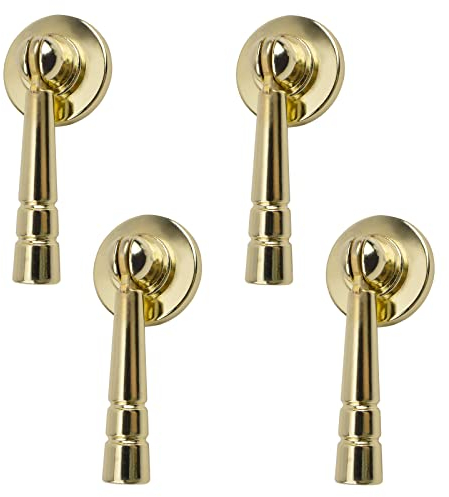 MOROBOR Goldfarbener Küchenknauf, 4 Stück, gebürstetes Gold, Tropfenform, Kommoden-Türknöpfe, goldener Bambus-Griff mit Befestigungsschrauben für Kleiderschrank, Schränke