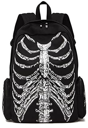 Goth Y2K EMO Rucksack - Grunge Street Hipster Messenger Bag, Bb3021, Medium, Gothic