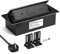 Ohuo Recessed Power Strip with USB C PD 20W, Recessed Power Sockets with USB and USB C Port, Black