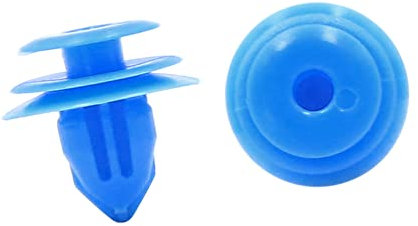 A ABSOPRO Voiture Attache Rivets Clips 9mmx12mmx18mm Plastique Bleu (Ensemble de 20)