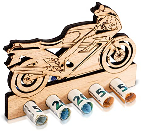 DARO Design - Motorrad Rennmaschine - Geldgeschenk Holz