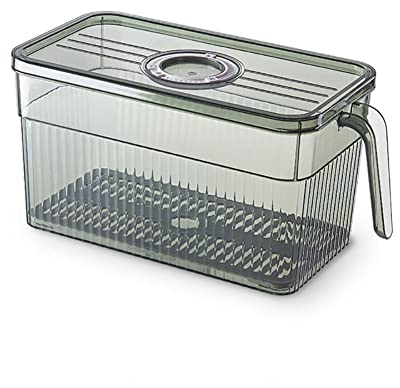 RUDINO, Organizer e portaoggetti per frigorifero, contenitori per frigorifero, contenitori per frutta, contenitori per frigorifero, organizer per frigorifero, organizer per frigorifero, verde, adatto