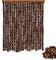 Holz Und Bambus Perlenvorhang Braun,Fliegenvorhang Türvorhänge Panel,Hängender Dauerhaft Teilervorhang,Indoor Outdoor Raumteiler Türöffnung Vorhänge,Für Schlafzimmer,Terrasse,90strands(90x200cm)