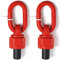 2pcs M8 x 13 0.3Ton-0.6Ton Swivel Eye Bolt Alloy Steel Material 360° Rotation Hoist Ring Heavy Duty Large Carrying Capacity Eye Bolt Tensile Strength