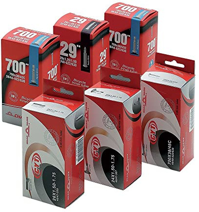 CHAOYANG Unisex-Adult 6938112675813 Inner Tube 700x38-45 Removable Presta Valve 48mm, Schwarz, Standard