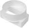 Vent Systems 110 x 55 mm Raccord de conduit rectangulaire court vers tube rond Ø 100 mm Système de ventilation, chauffage, refroidissement