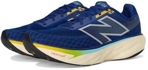 New Balance Fresh Foam X 1080 V14 Herren-Laufschuh, Inkwell/Silver Metallic/Ginger Lemon, 40.5 EU