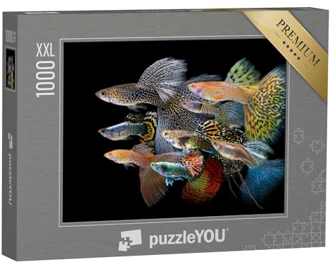Puzzle 1000 Teile XXL „Unterwasserwelt: Bunte Guppy Fische“ – aus der Puzzle-Kollektion Fische, Fische & Wassertiere