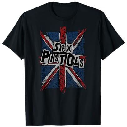 Sex Pistols Anarchy Flag Rock Music Band T-Shirt