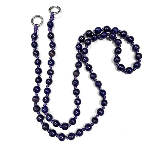 Rockreyoa Wooden Beads Mobile Phone Chain for Hanging, Universal Pearl Necklace, Mobile Phone Cord, Lanyard, Mobile Phone Lanyard, Pendant Key Chain, Personalised Smartphone Necklace for Women and