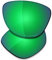 Saucer Verres de rechange pour lunettes de soleil Oakley Frogskins XS OJ9006 53 mm, Vert jade polarisé, taille unique