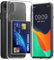 kwmobile Hülle kompatibel mit Apple iPhone XR Handyhülle - Kunststoff TPU Cover mit Kartenfach - Hartes Case - Schutzhülle in Transparent