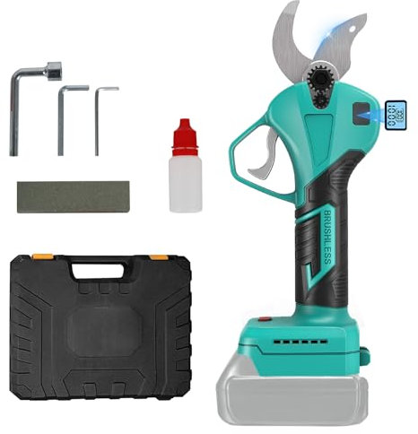 Cordless Pruning Shears for Makita 18V Battery, Electric Secateurs Battery Scissors Garden Pruner Brushless & Imported Steel Blades Max Opening 45mm for Gardening Tree Branch (Without Battery)