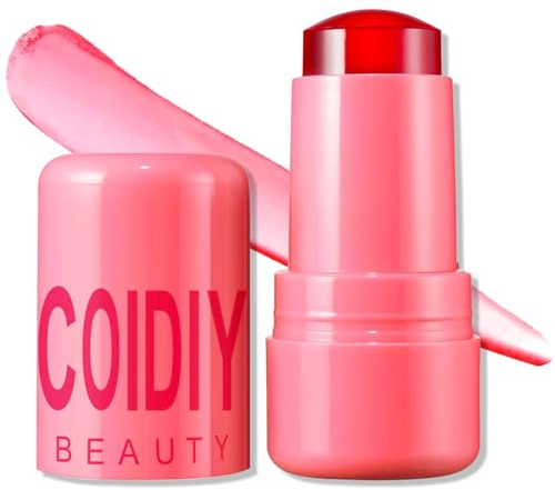 Jutqut Milk Blush Stick Jelly, Waterproof Long Lasting Lip Stain, Matte LipGloss, Natural Rougestift, Wischfest Rouge Stick, Multi Use Makeup Rouge Pen für Lippen und Wangen