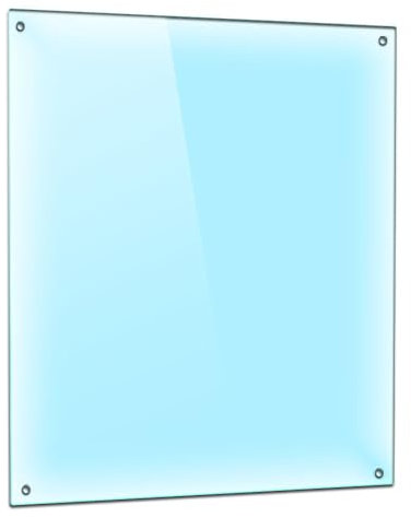 DarHaus Placa protectora de vitrocerámica 40x52 cm 1 pieza cocina eléctrica universal para inducción protección contra salpicaduras tabla de cortar de vidrio templado como decoración transparente