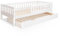 Ehrenkind® Kinderbett Lille | Kinderbett 90x200 cm inkl. abnehmbaren Rausfallschutz und Bettkasten aus Massivholz FSC® zertifziert | Jugendbett 90x200 Weiß