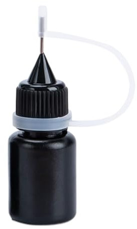 Nachfüllbare Tinte für Stempelkissen. Wasserfeste Stempeltinte. Praktische Stempel-Nachfülltinte, 5 ml schwarze Tinte. Stempeltintenzubehör. Tintennachfüllzubehör. Nachfülltinte für Stempelkissen Date